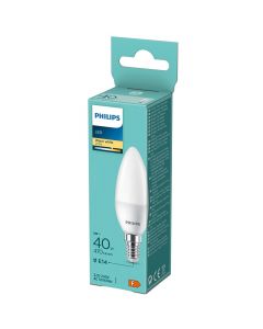 Llambe LED, Philips, 4.9W/40W, E14, 470lm, 6500K