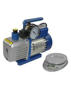 Universal Kit with Two Stage vacuum pump and pressure guage