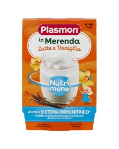 Pure për fëmijë, me qumësht dhe vanilje, Plasmon, 2x120 gr