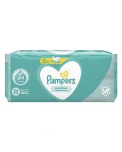 Fragrance-free wet wipes, Pampers Sensitive, 1x52 pieces