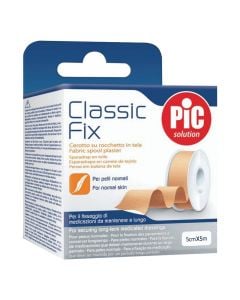 Classic Fix, leukoplast per lekure normale. 5 Cm X 5 M.