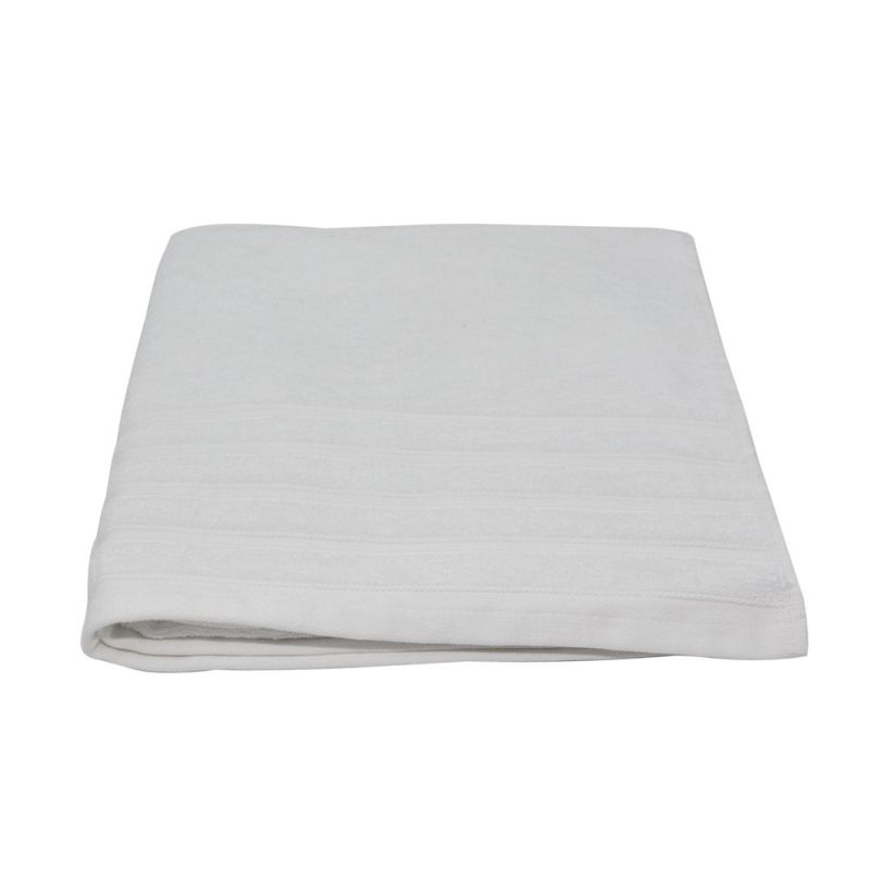 Shower towel, 100% cotton, white, 600 gr/m², 70x140 cm | Meg