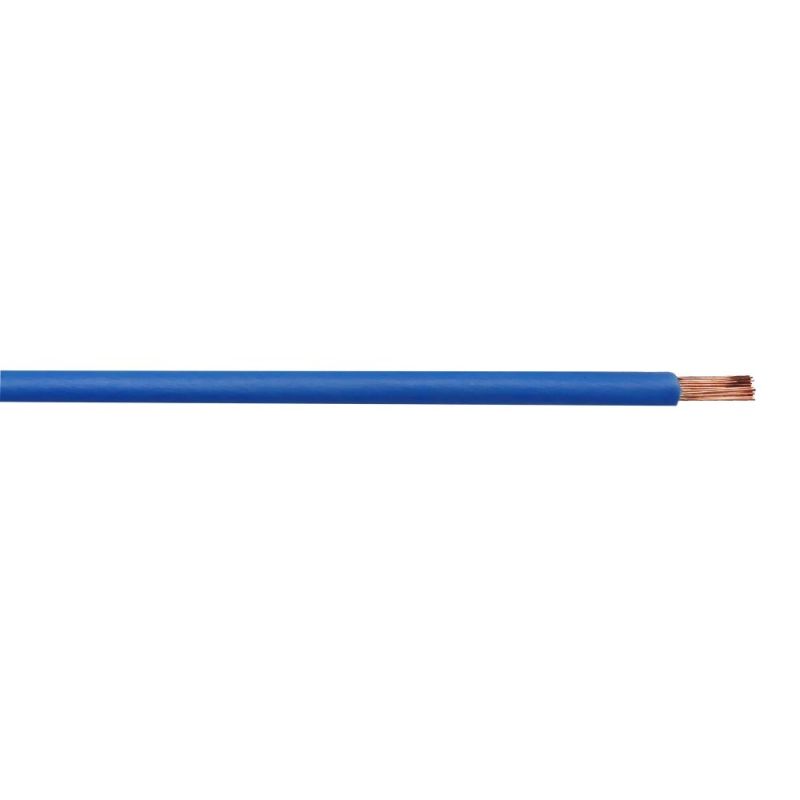 Flexible power cable 1x6mm², Blue color N07V-K, Fire resista