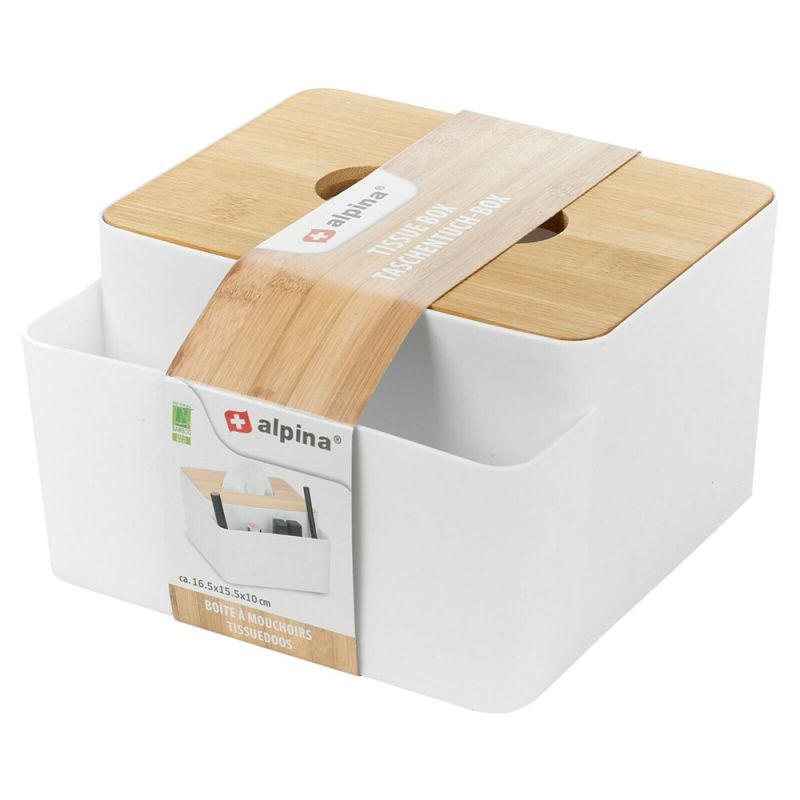 alpina tissue box 16.5x15,5x9,7cm