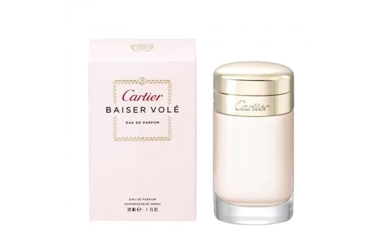 Eau de parfum EDP for women Baiser Vol Cartier glass